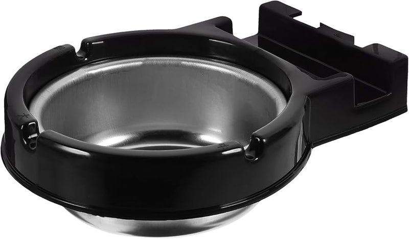 حائط جبل الفولاذ المقاوم للصدأ منفضة سجائر داخلي في الهواء الطلق التدخين وعاء أسود - Image 1